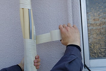 配管パイプの取り付け